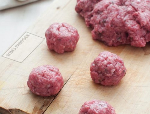 Premium Minced Beef rolled into meat balls
